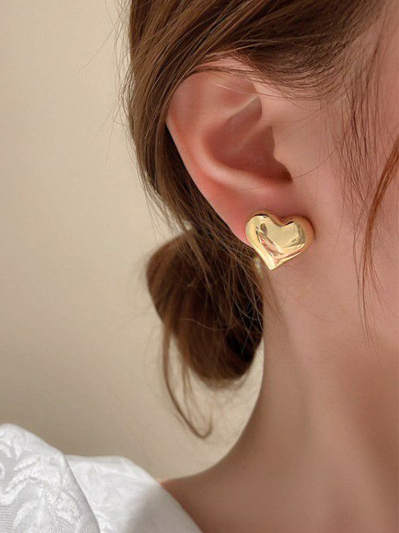 Boucles d'oreilles en forme de cœur