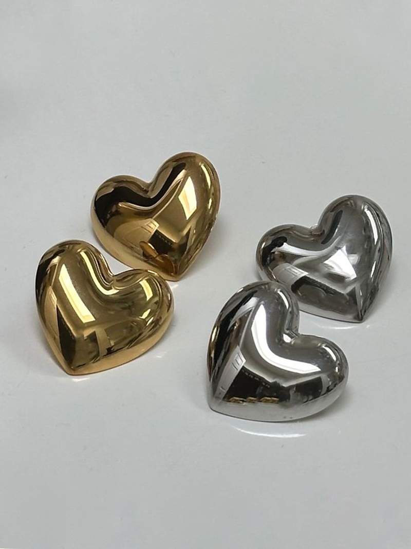 Boucles d'oreilles en forme de cœur