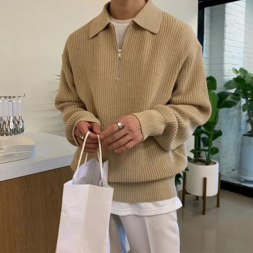 Samuel - Pull en maille mixte