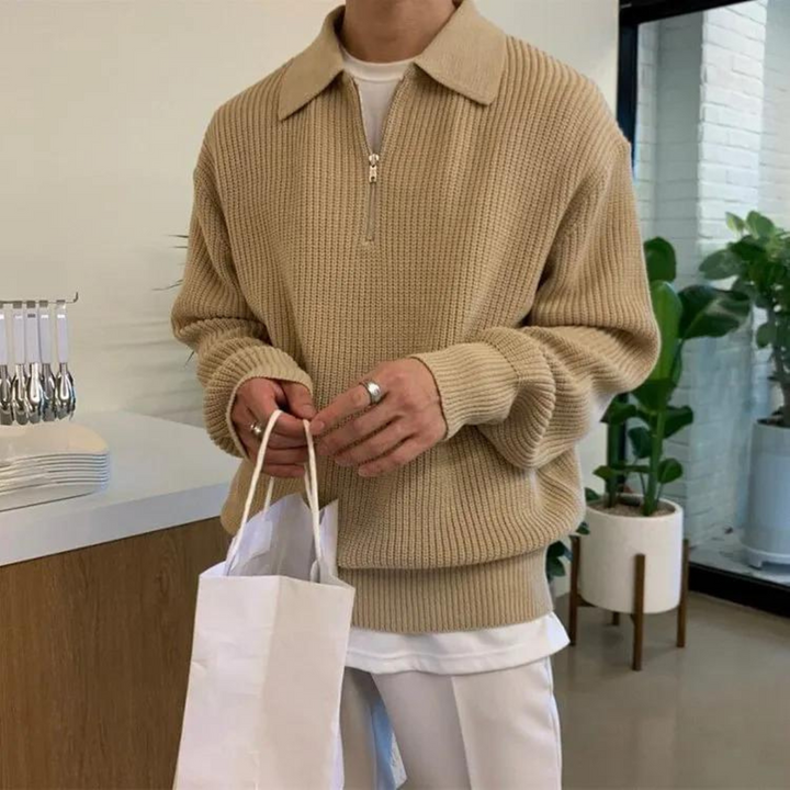 Samuel - Pull en maille mixte