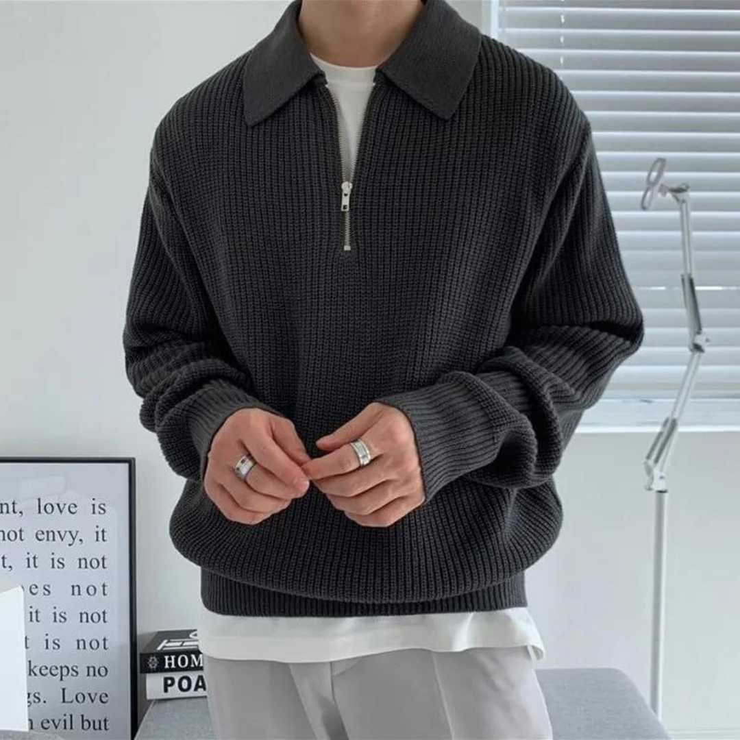 Samuel - Pull en maille mixte