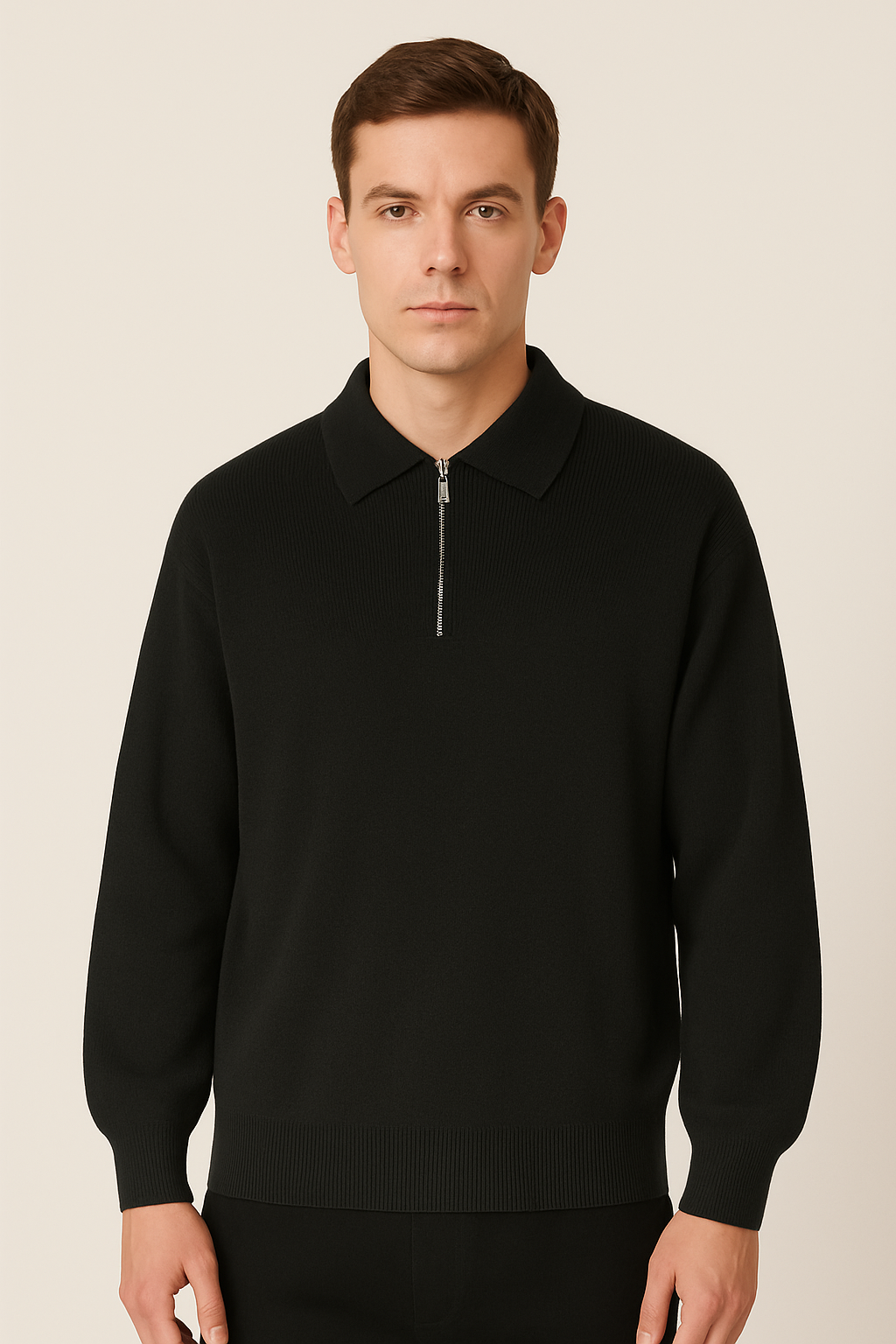 Guillaume - Polo col zippé ajustable