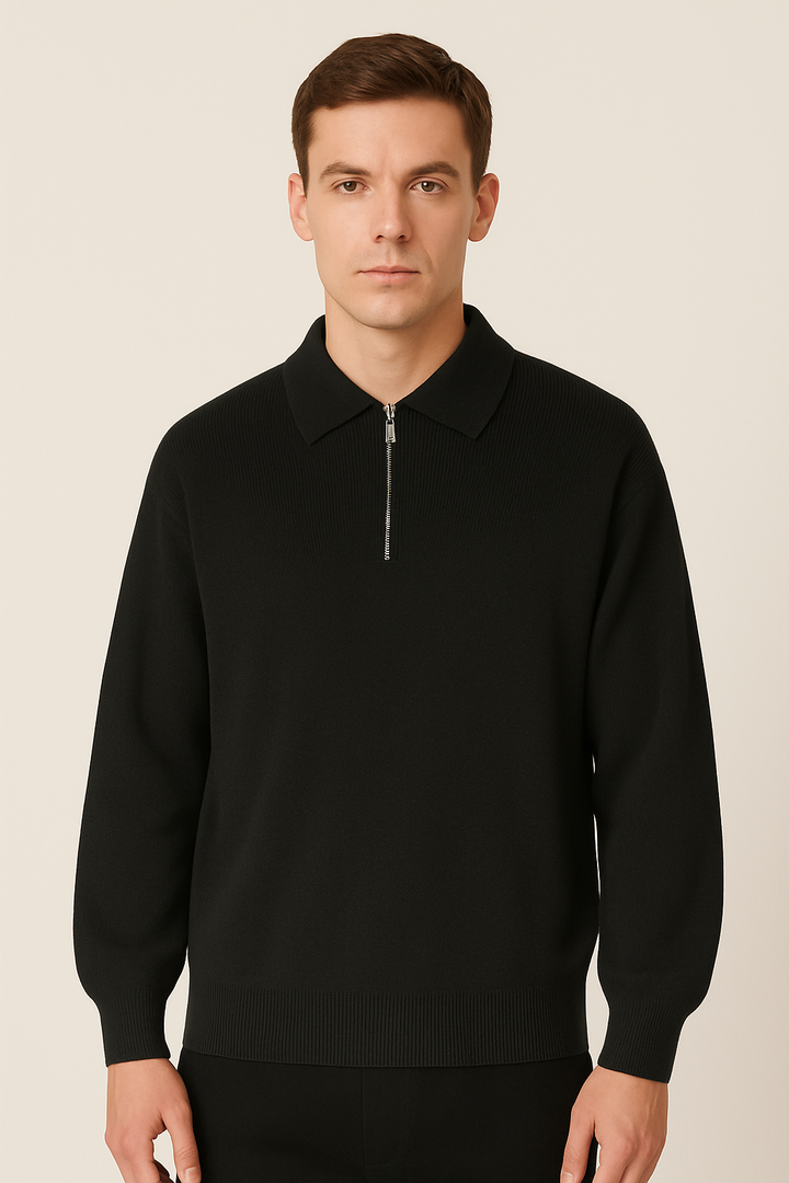 Guillaume - Polo col zippé ajustable