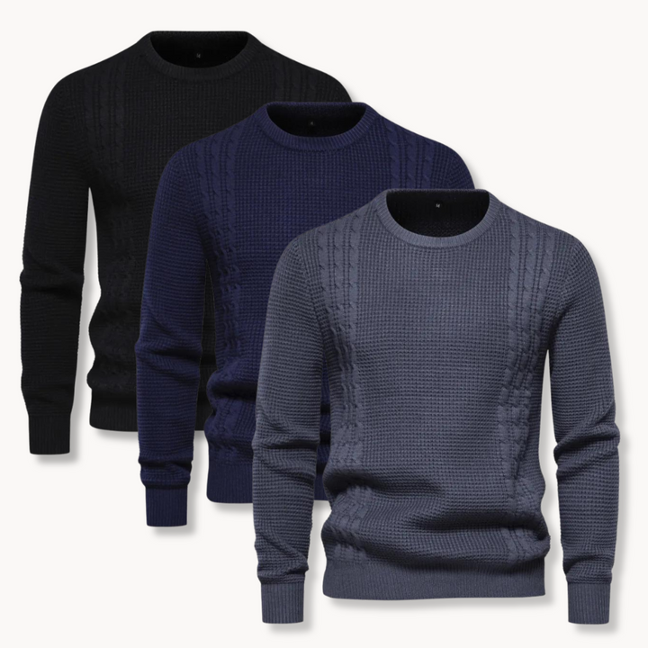 Chasseur - Pull en Tricot Patchwork