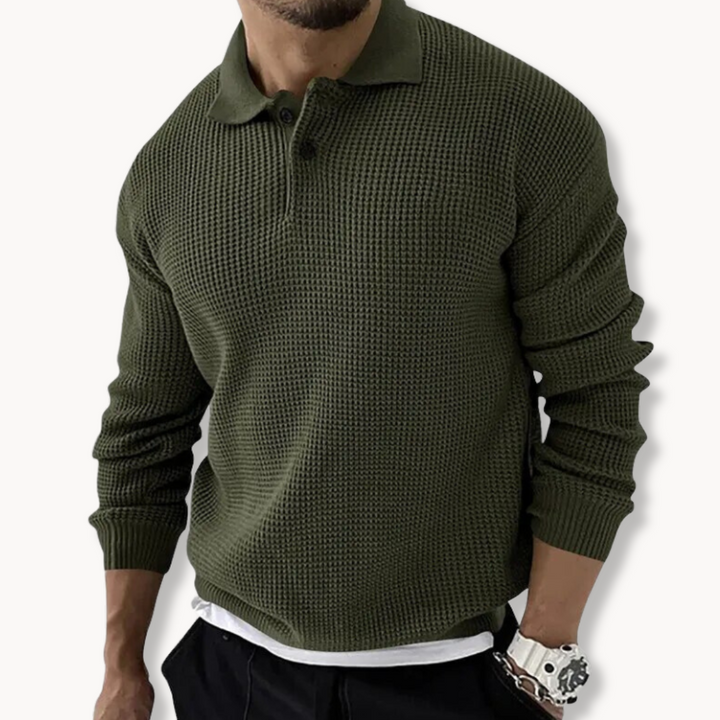 Cyprien - Pull Polo Tricoté
