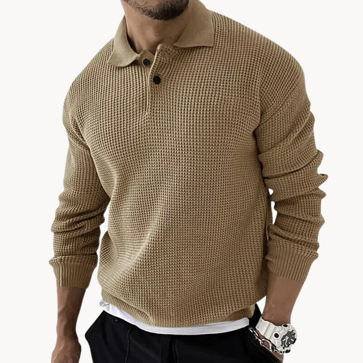 Cyprien - Pull Polo Tricoté