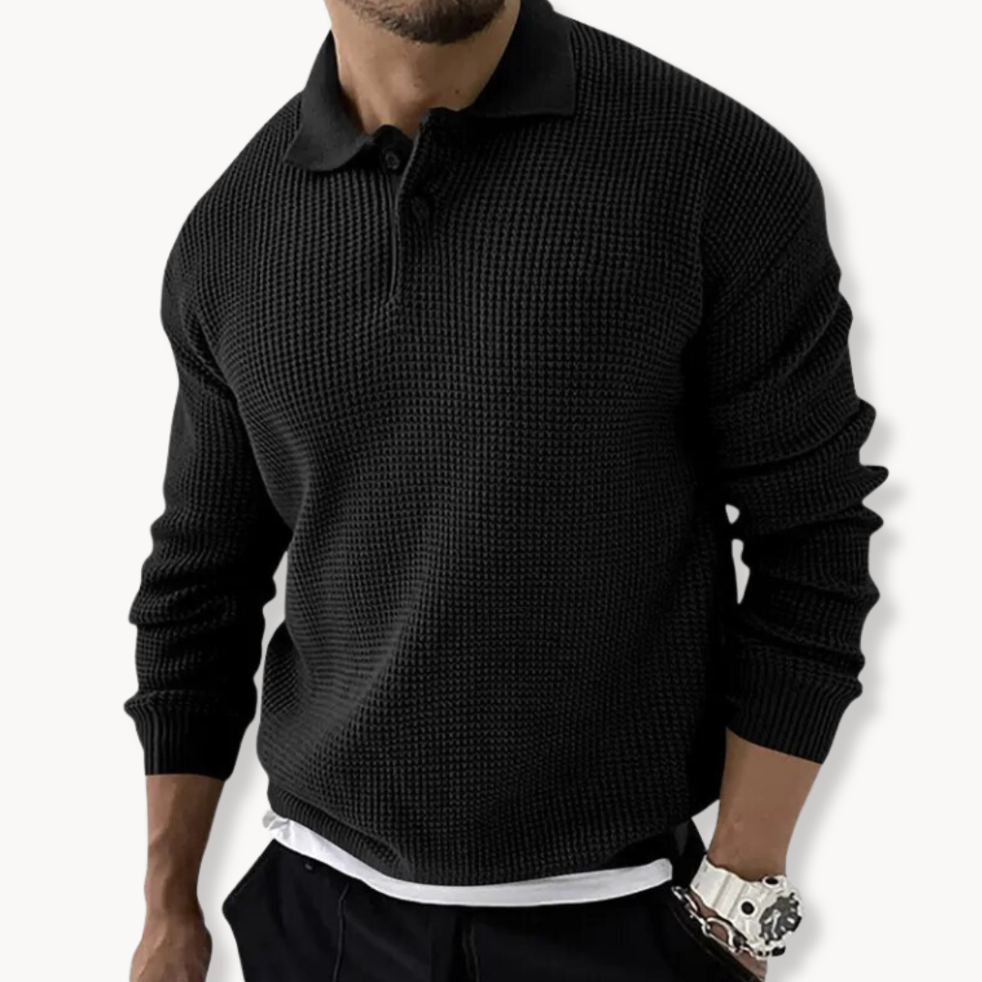 Cyprien - Pull Polo Tricoté