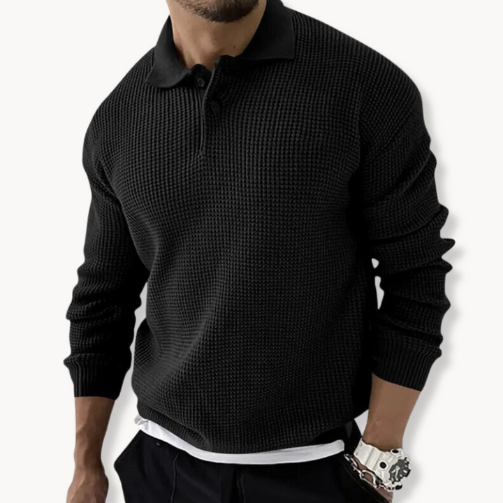 Cyprien - Pull Polo Tricoté