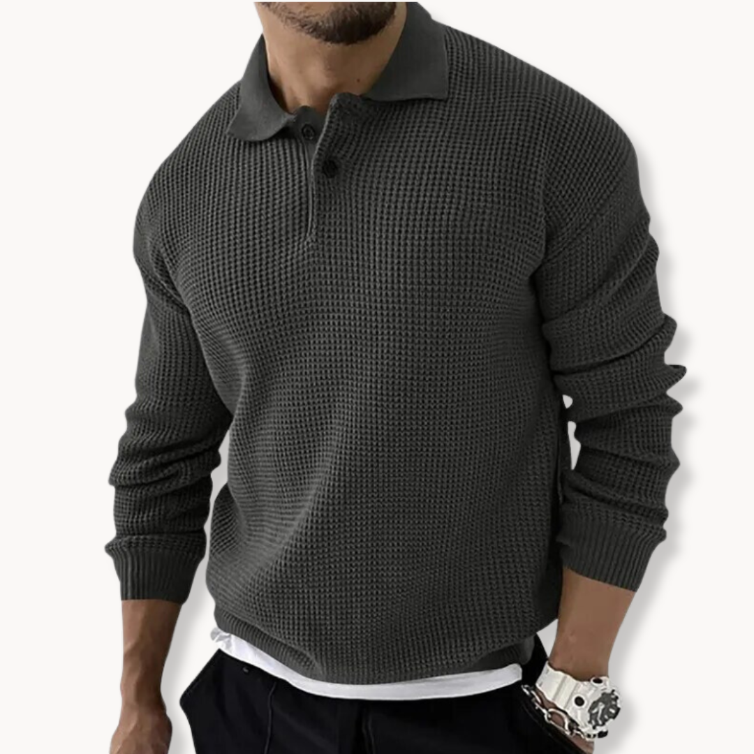 Cyprien - Pull Polo Tricoté