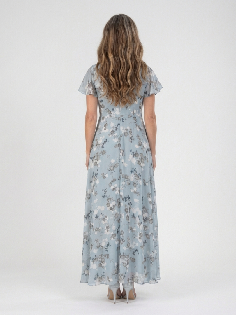 Guillemette | Robe Maxi en Chiffon Floral