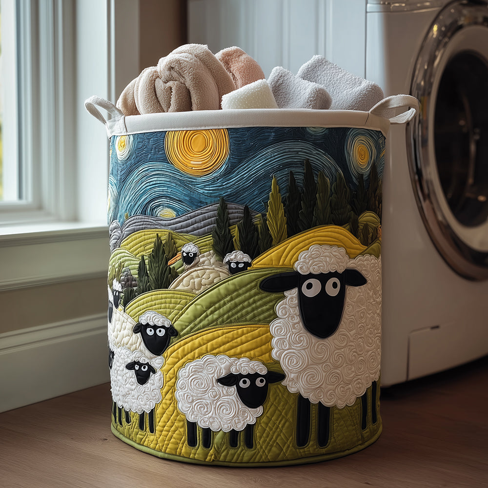 Pascale™ | Panier Doublé Moutons
