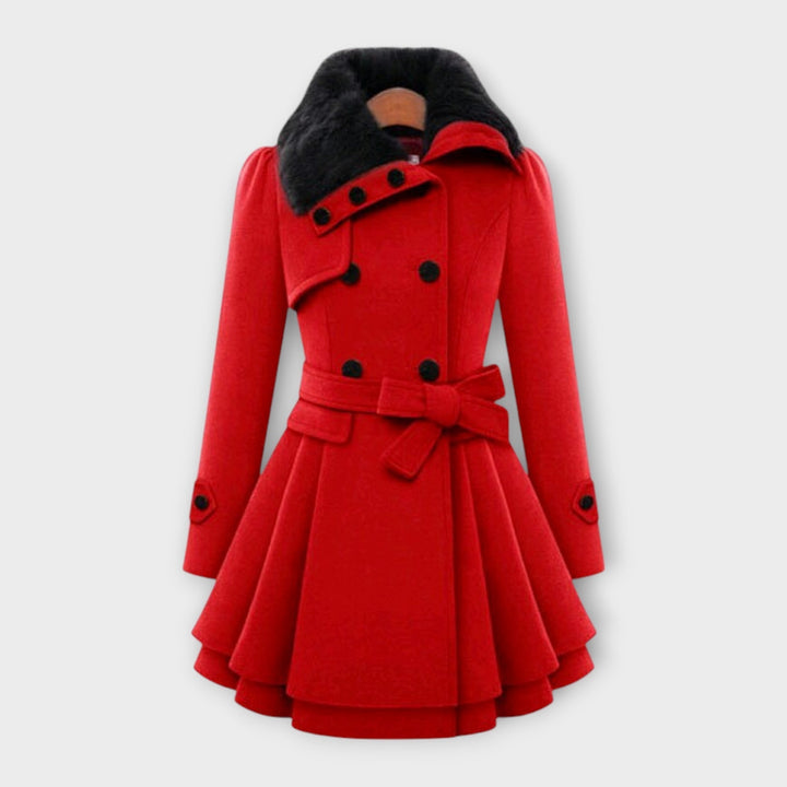 Jacinthe | Manteau Élégant avec Fourrure
