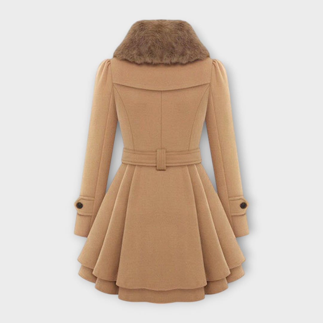 Jacinthe | Manteau Élégant avec Fourrure