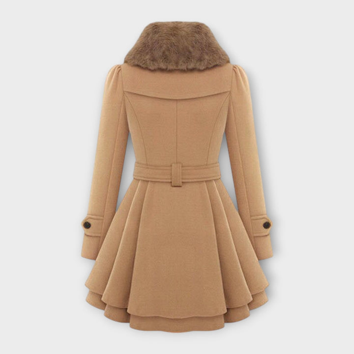 Jacinthe | Manteau Élégant avec Fourrure