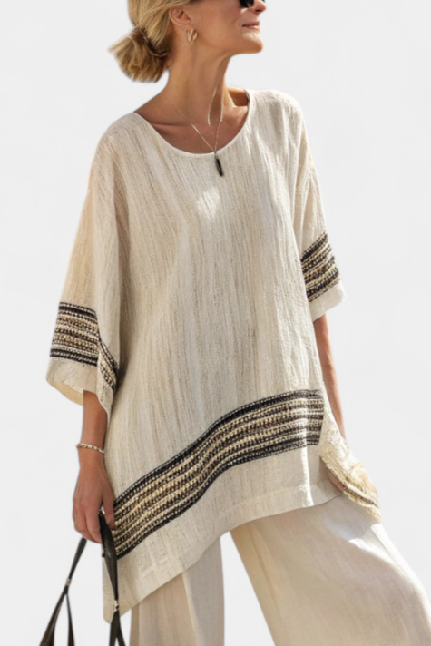 Blandine | Ensemble Élégant en Lin de Bambou
