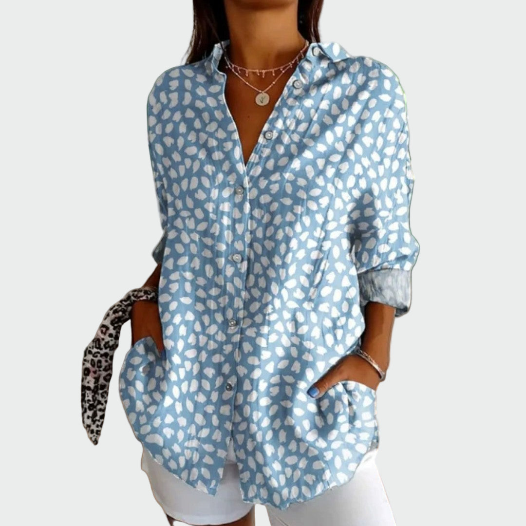 Chemise Élégante avec Imprimé Floral