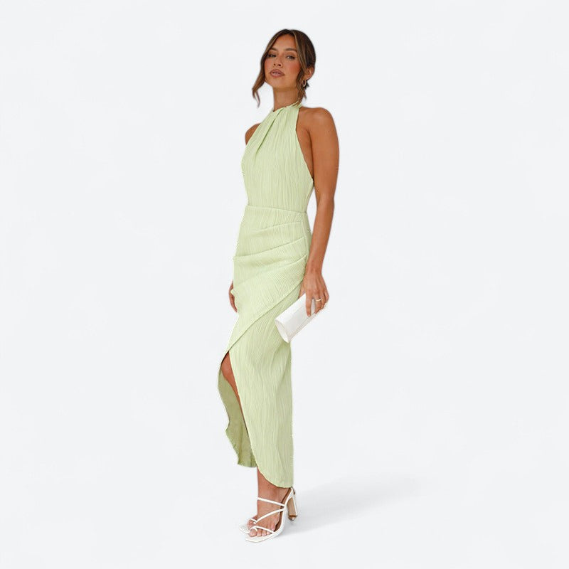 Nine | Robe Longue Plissée