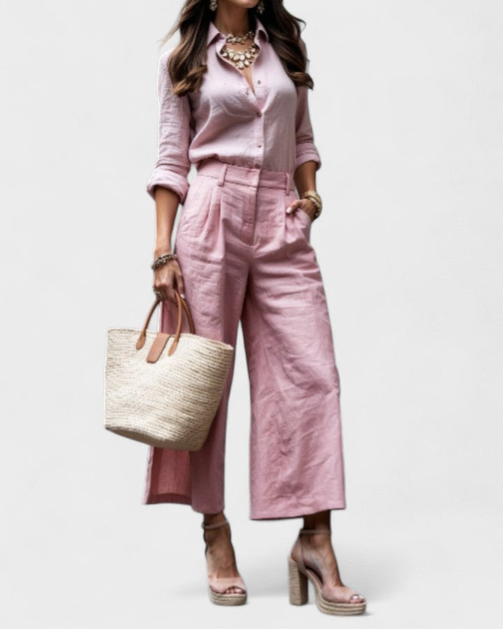 Ambre - Look Chic Décontracté Rose