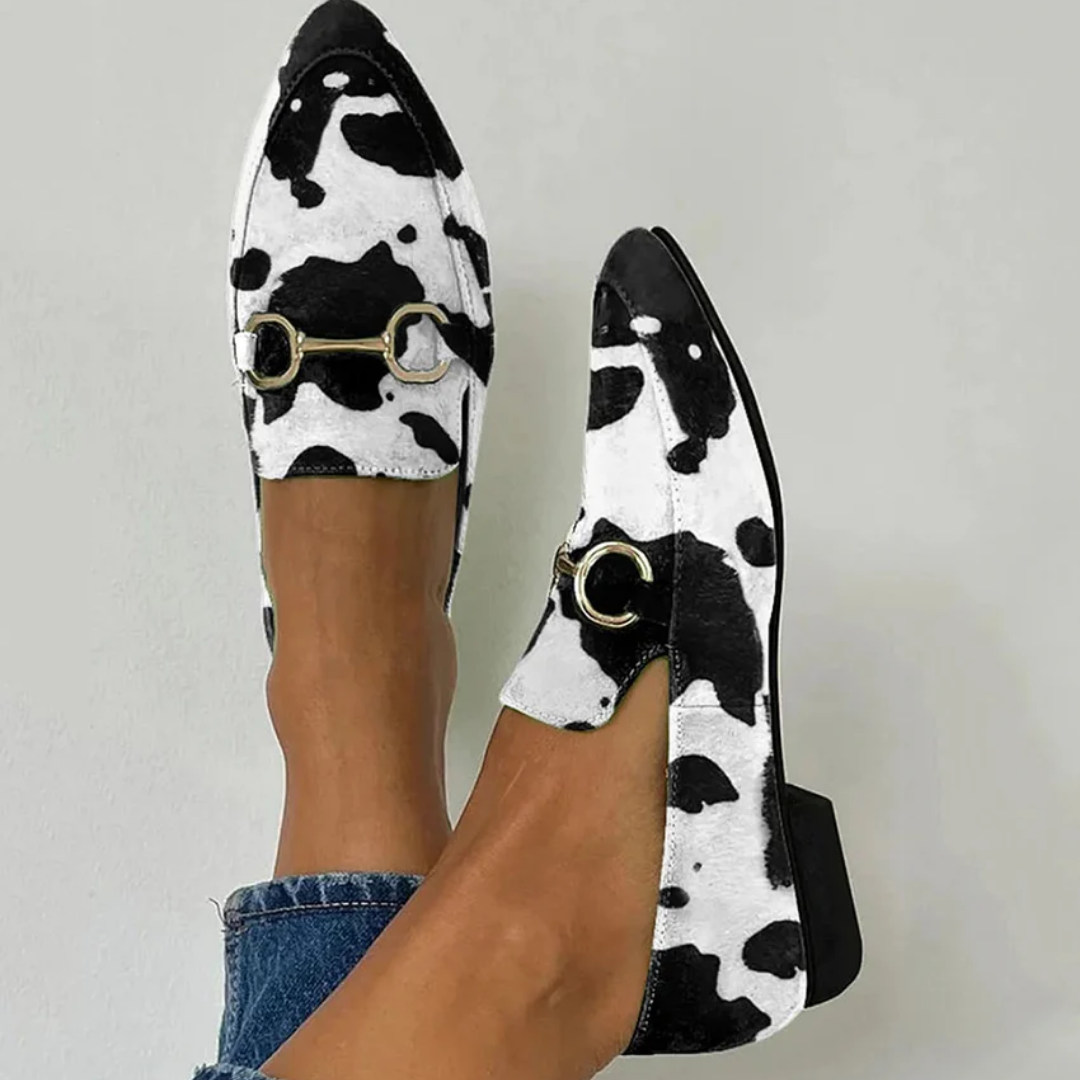 Séverine | Mocassin avec Détail de Boucle Imprimée