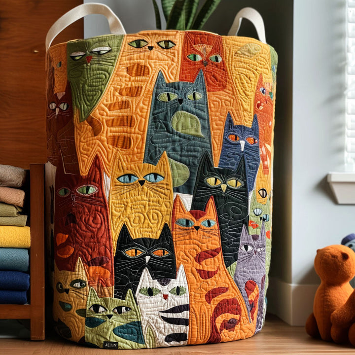 Amélie™ | Panier Matelassé Designs de Chats