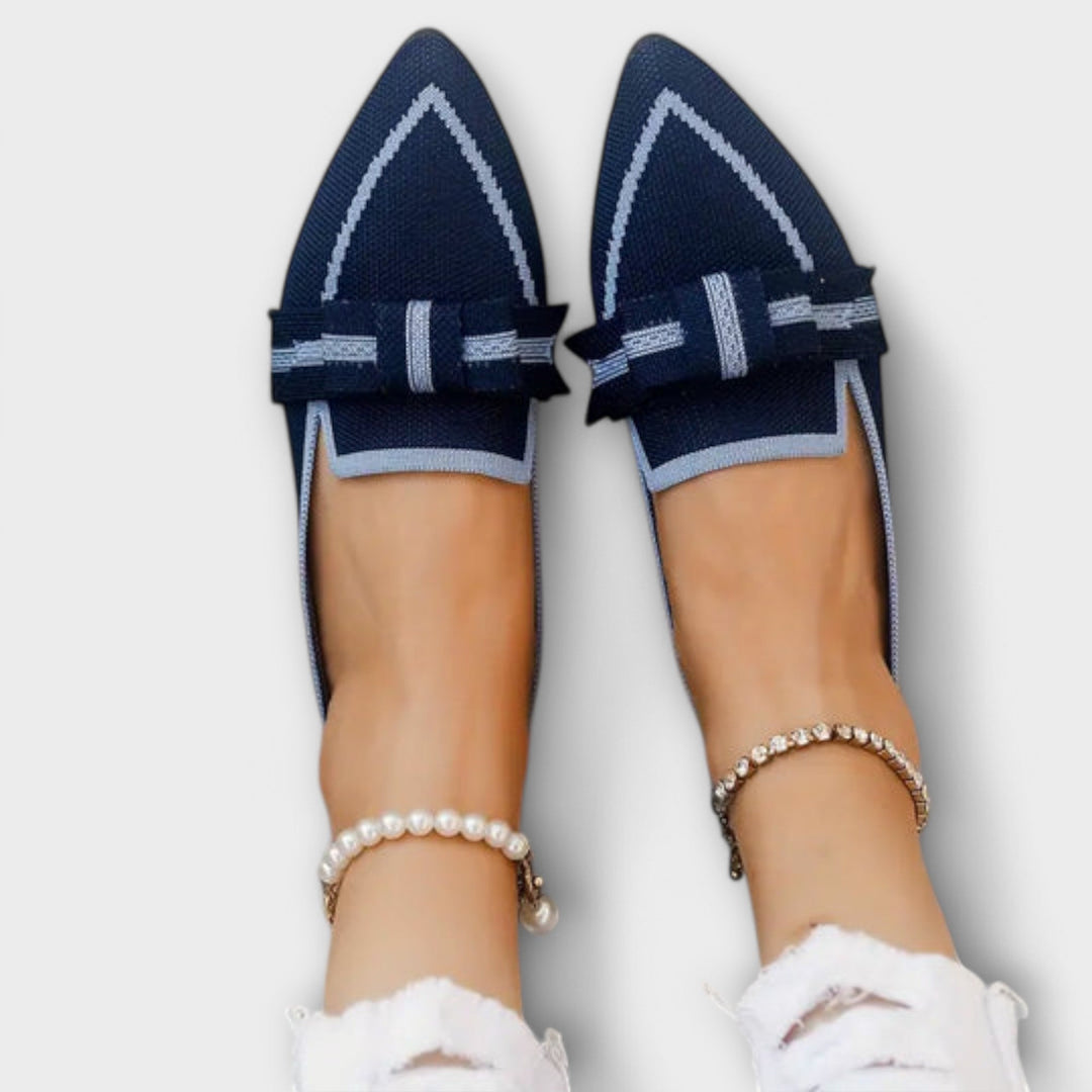 Nadège | Chaussures plates pour femmes avec nœud