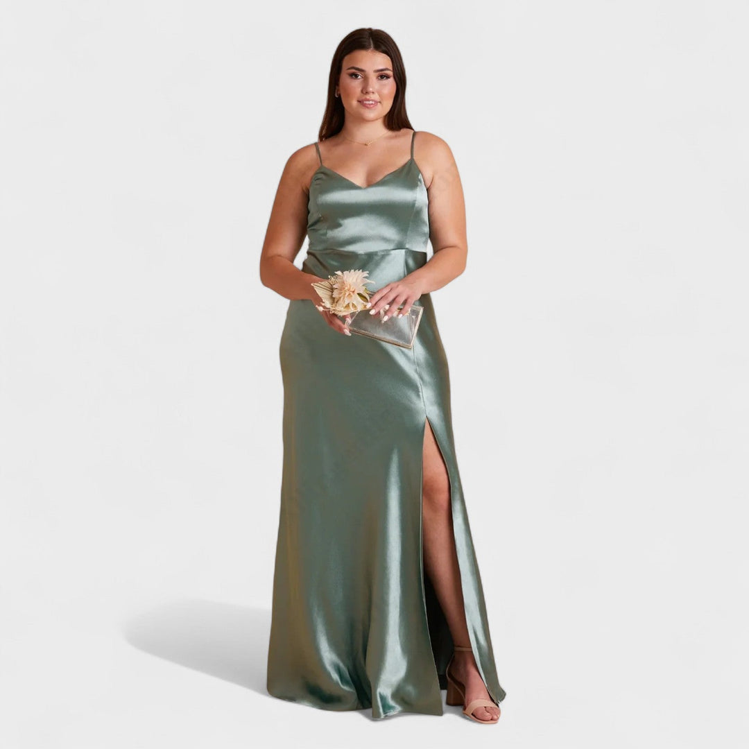 Sylvaine | Robe Longue en Satin