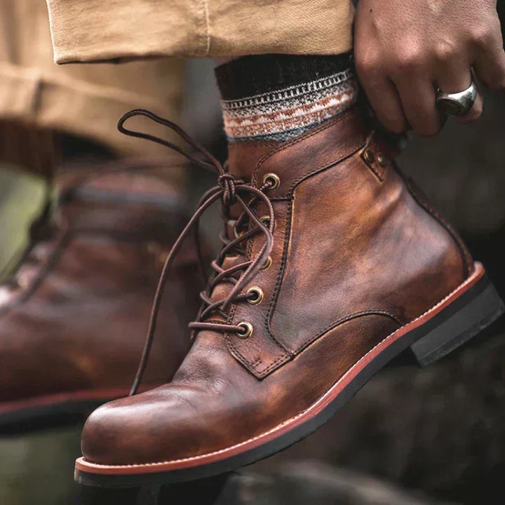 César - Bottes Rétro à Bout Rond