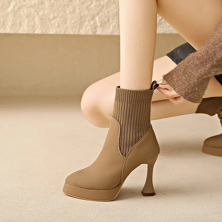 Alice - Bottes à plateforme, confort et élégance féminine