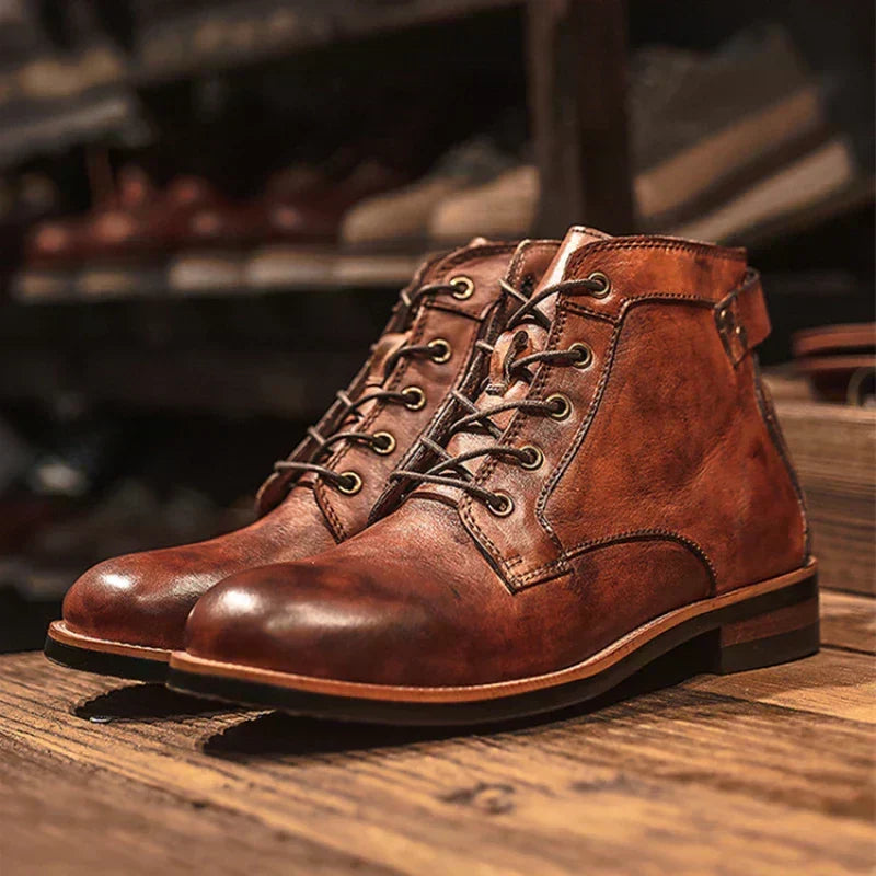 César - Bottes Rétro à Bout Rond