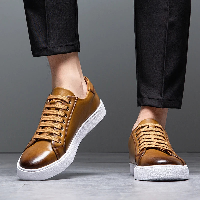Daniel - Baskets en cuir italien
