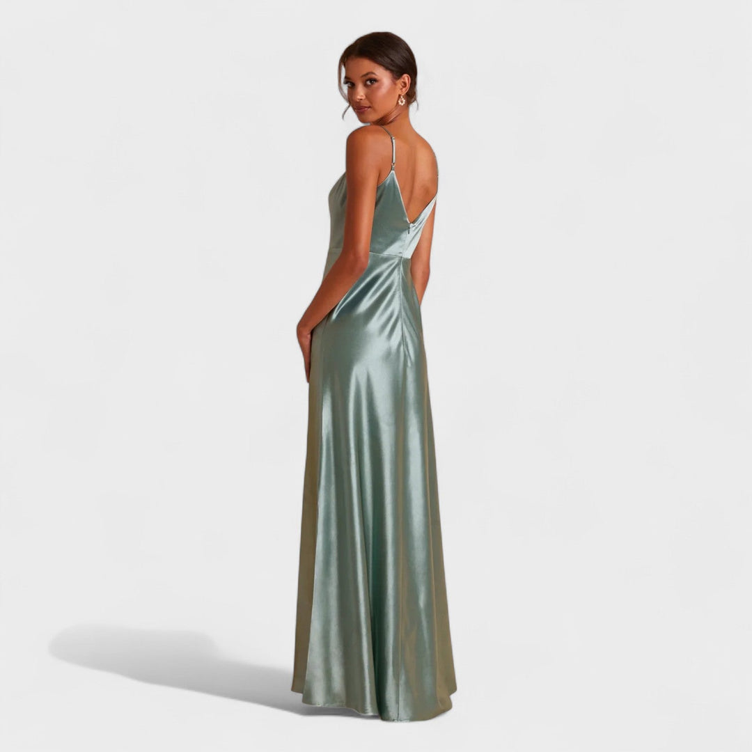 Sylvaine | Robe Longue en Satin