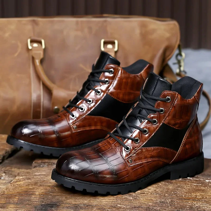 Hubert - Bottes en Cuir de Crocodile