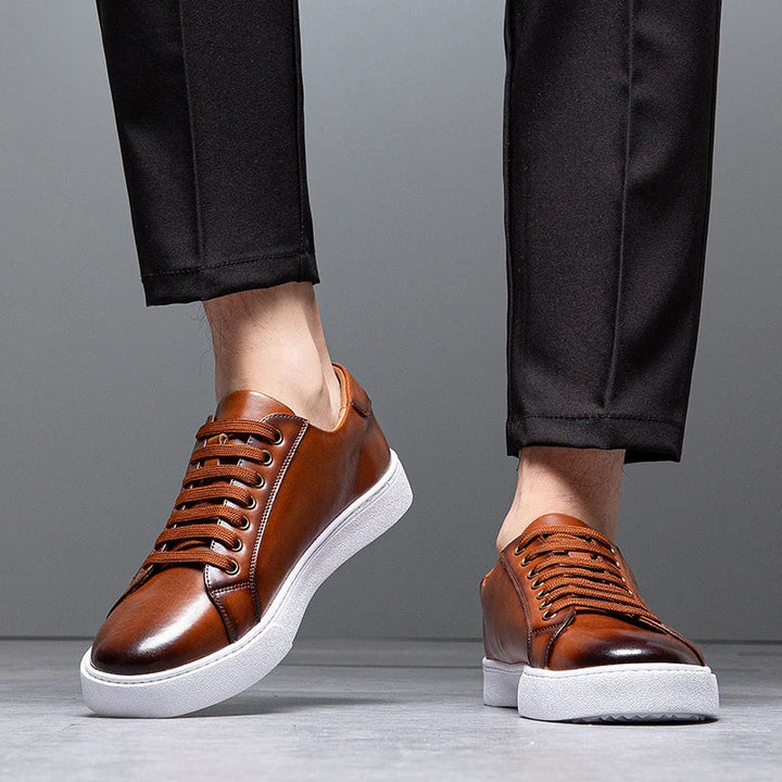 Daniel - Baskets en cuir italien