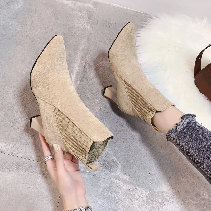 Anouk - Bottes à plateforme en daim