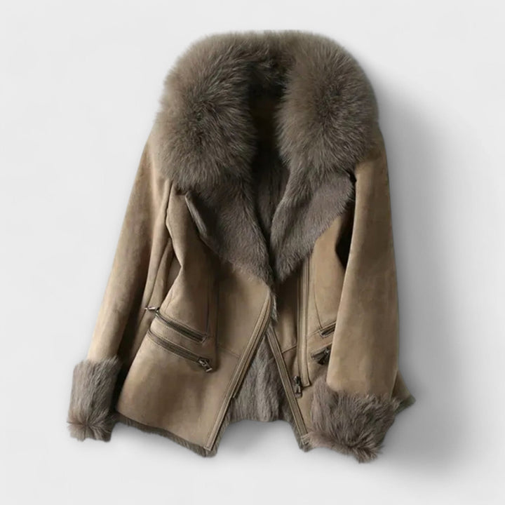 Mireille | Manteau en agneau de luxe