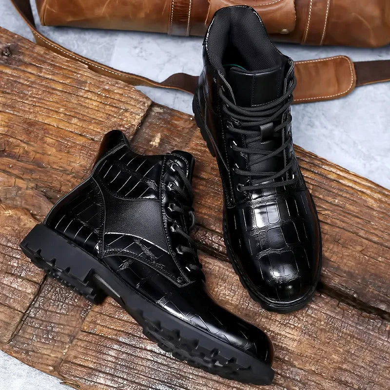 Hubert - Bottes en Cuir de Crocodile
