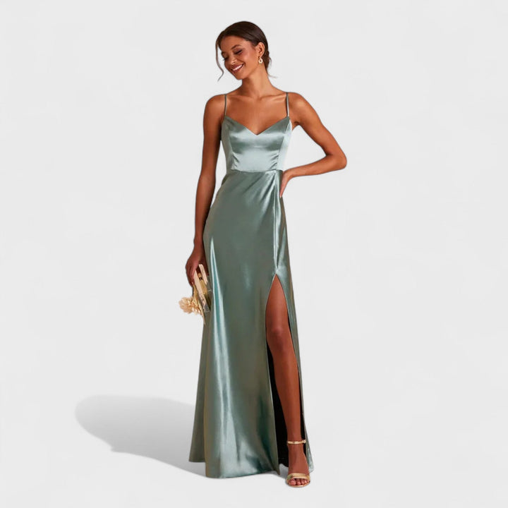 Sylvaine | Robe Longue en Satin