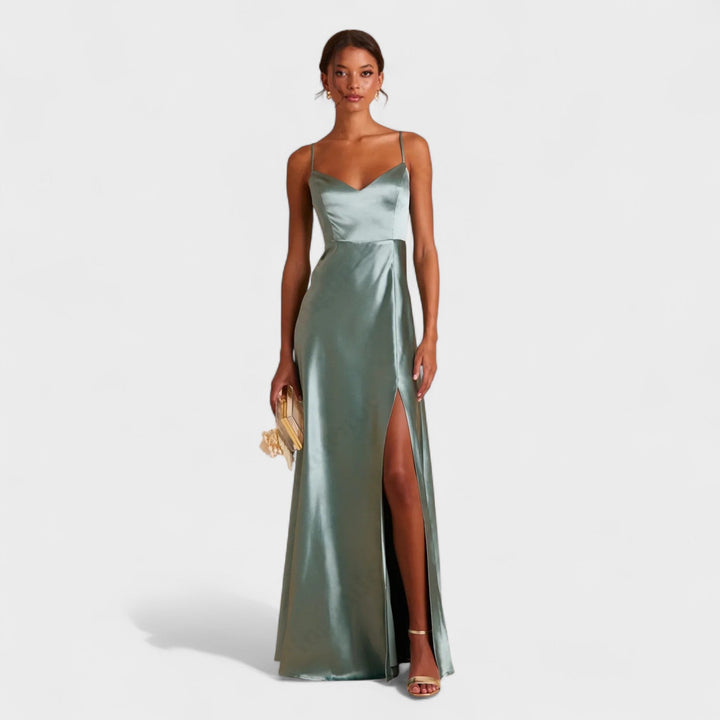 Sylvaine | Robe Longue en Satin