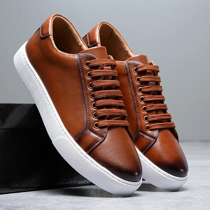 Daniel - Baskets en cuir italien