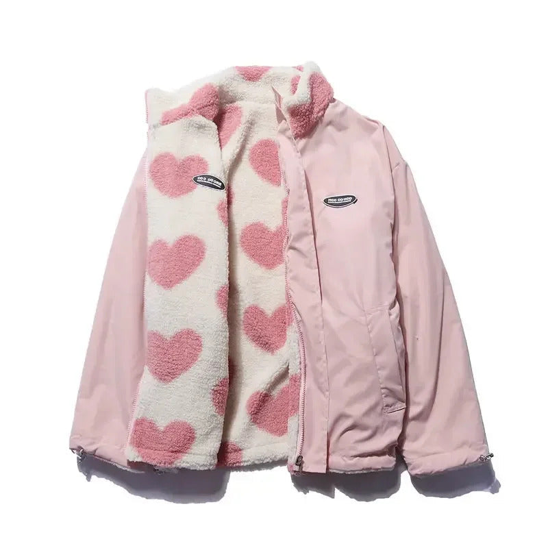Rose | Veste Cœur Réversible