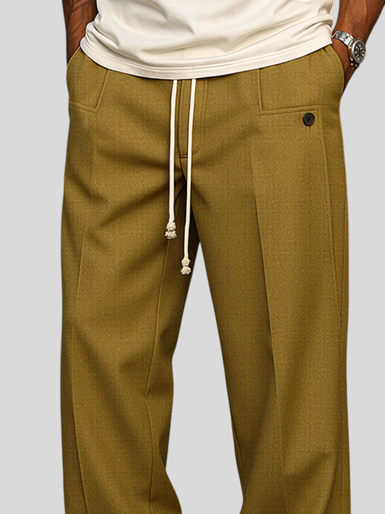 Aristide - Pantalons Élégants pour Hommes avec Cordon de Serrage