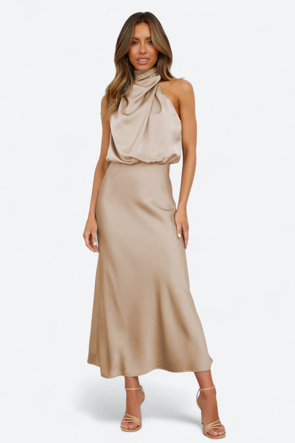 Margaux | Robe de soirée élégante avec col halter