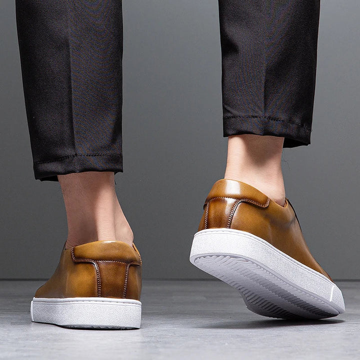 Daniel - Baskets en cuir italien