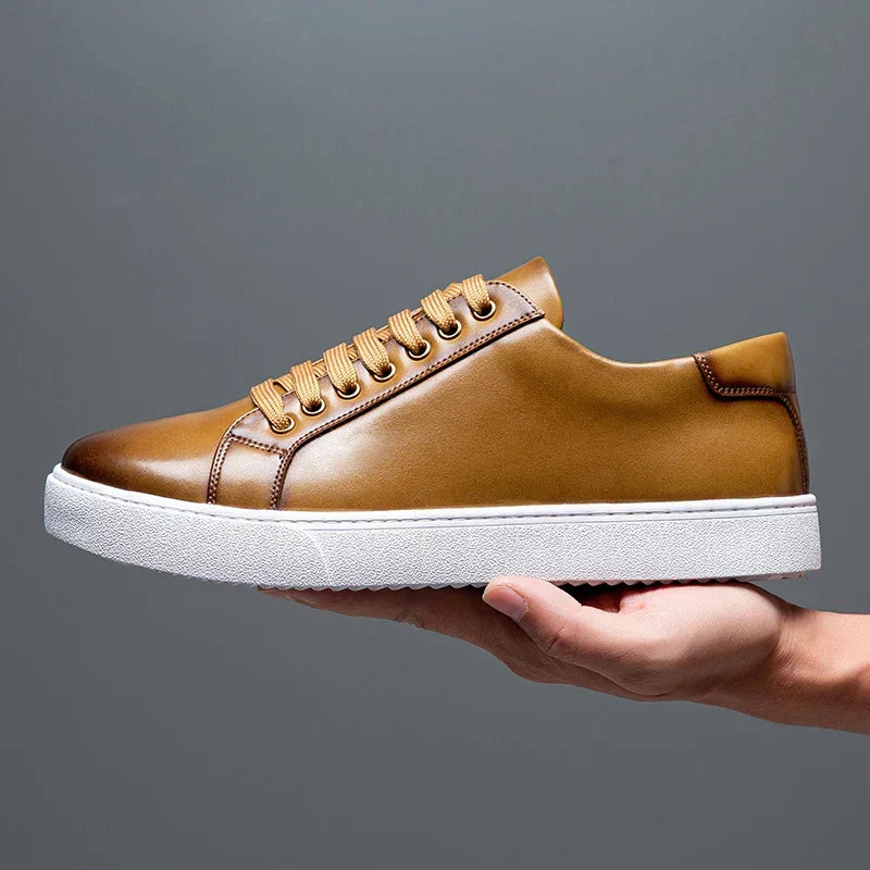 Daniel - Baskets en cuir italien