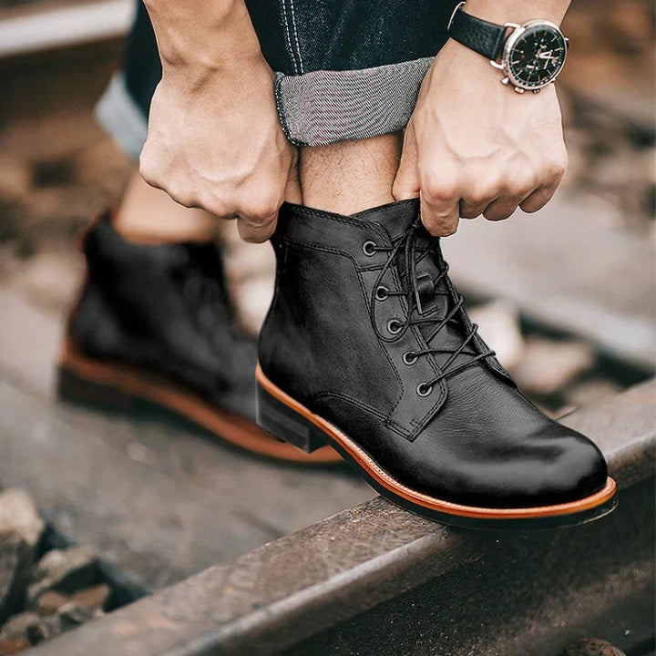 César - Bottes Rétro à Bout Rond