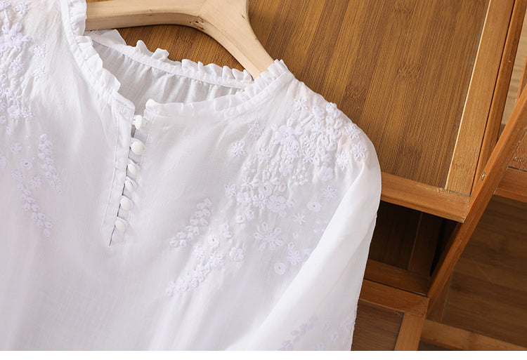 Justine | Blouse en Coton et Lin