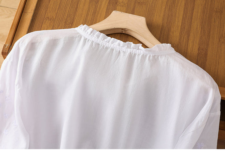 Justine | Blouse en Coton et Lin