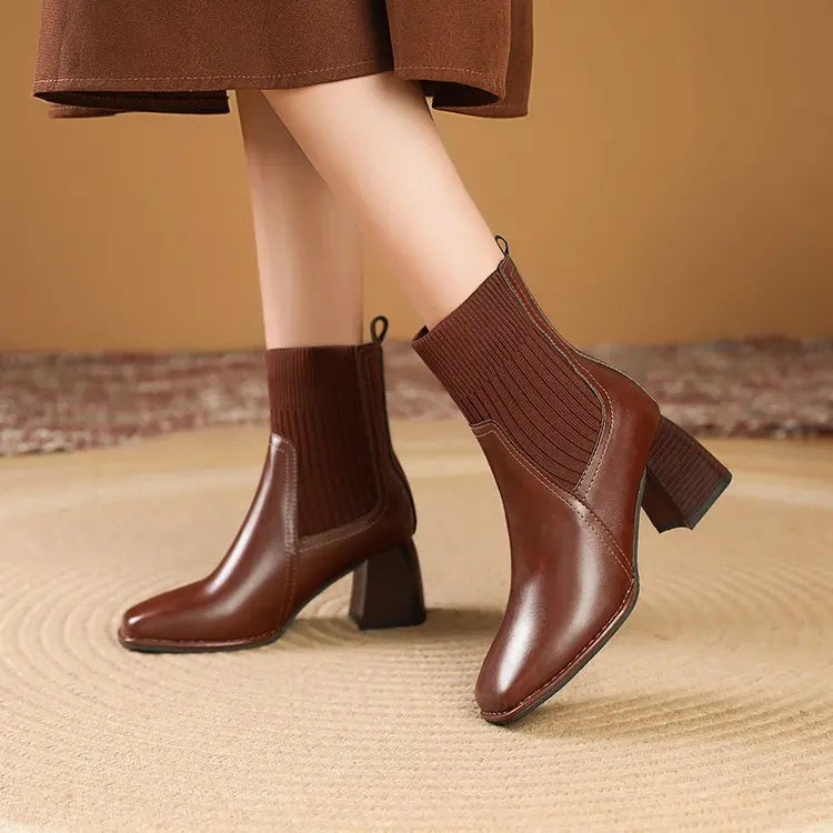 Flore - Bottes à plateforme élégantes