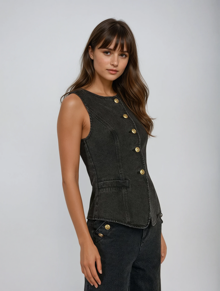 Violaine | Ensemble en Denim Élégant
