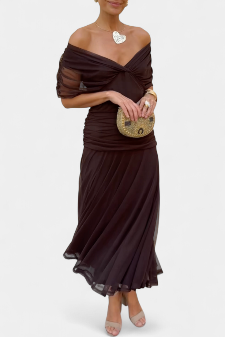 Émeline | Robe Longue Fleurie avec Décolleté en V
